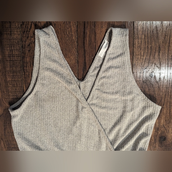 HEATHERLY Delia Side Tie Knit Romper Light Gray Size 2X Stretchy Soft Comfy NWT! - Picture 3 of 16